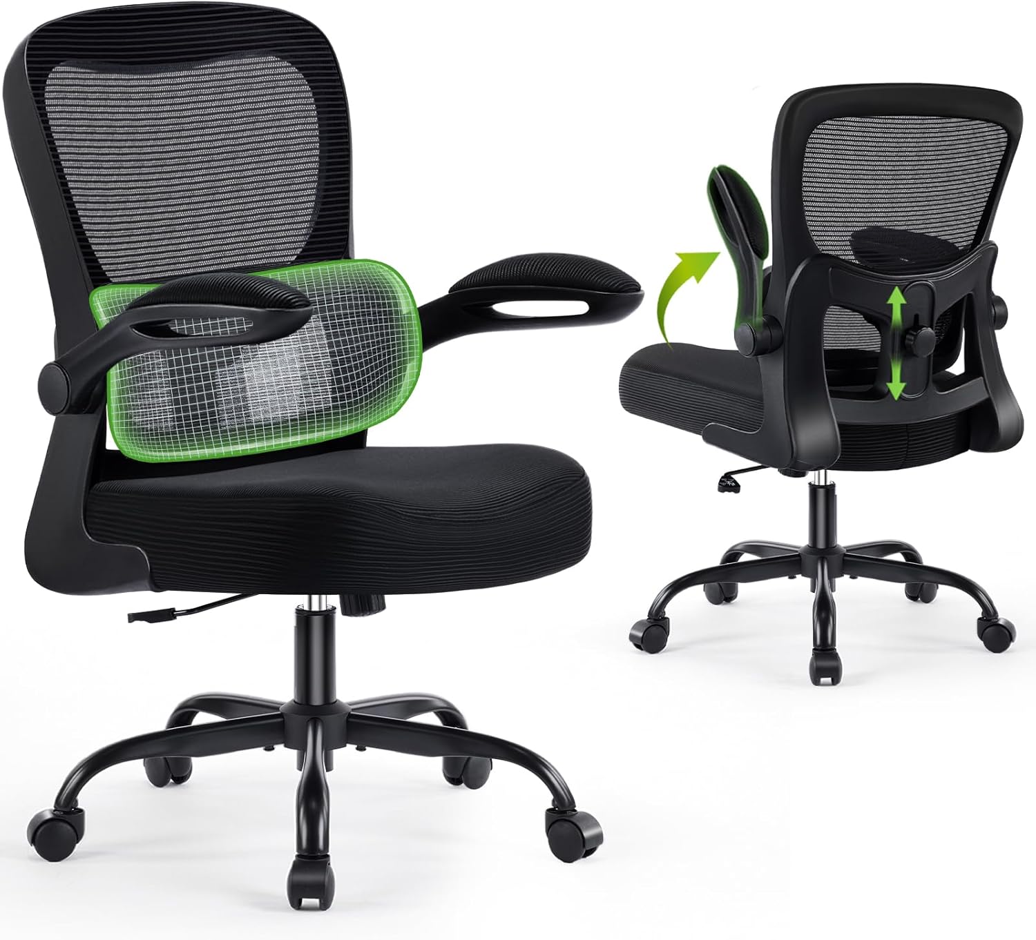 Home Office Ergonomics - Ergonomic Office Chair with Adjustable Lumbar