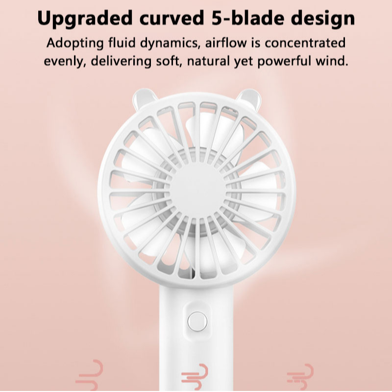 Usb Desk Fan - Xiaomi Mini USB Rechargeable Handheld Fan