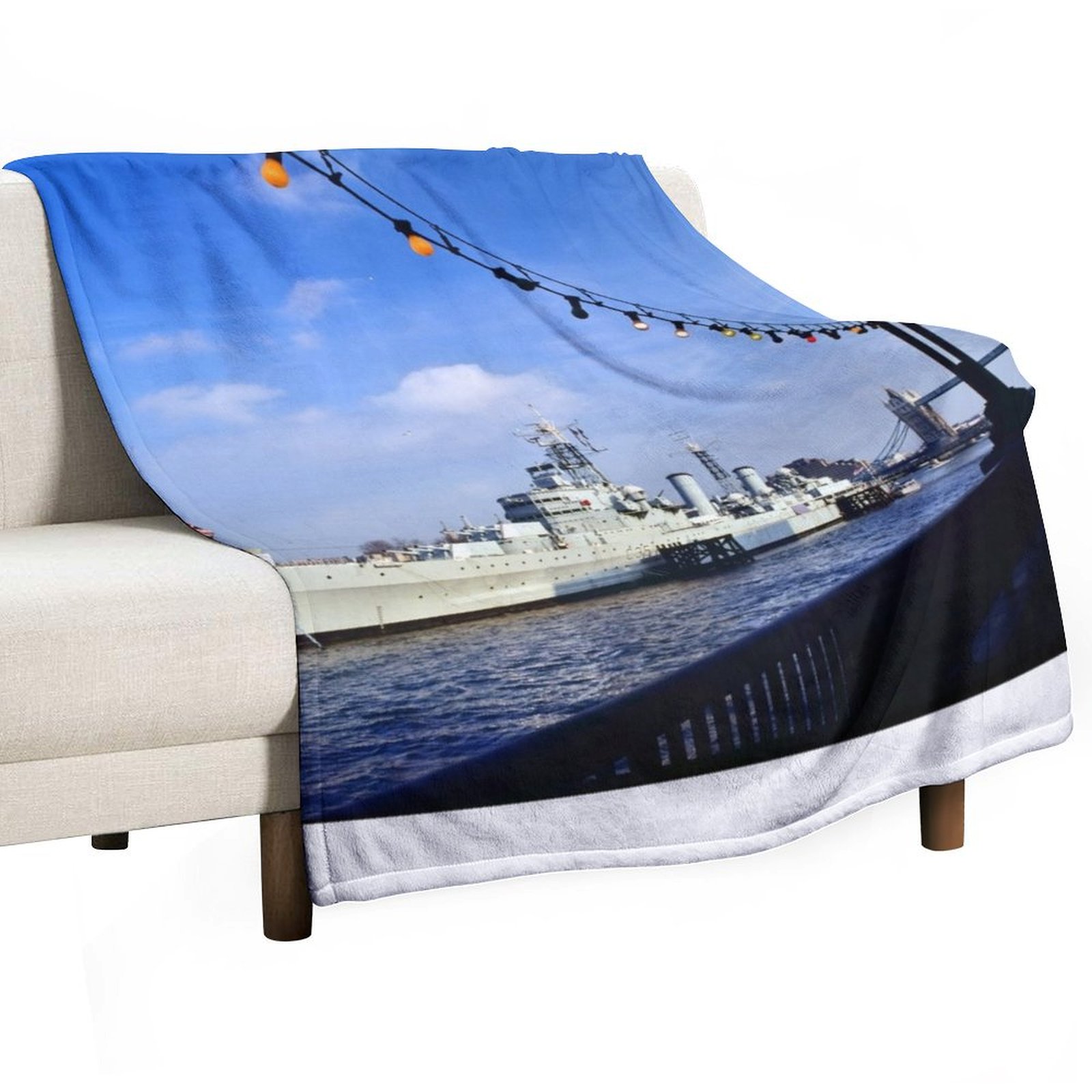 Home Office Belfast - HMS Belfast, light cruiser warship. Throw