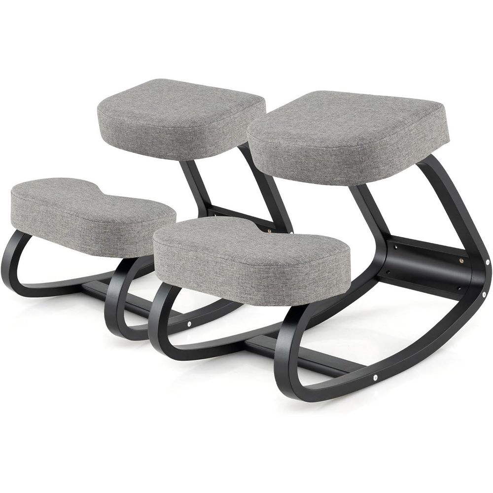 Home Office Ergonomics - Ergonomic Kneeling Chair with Cushion, Rocking