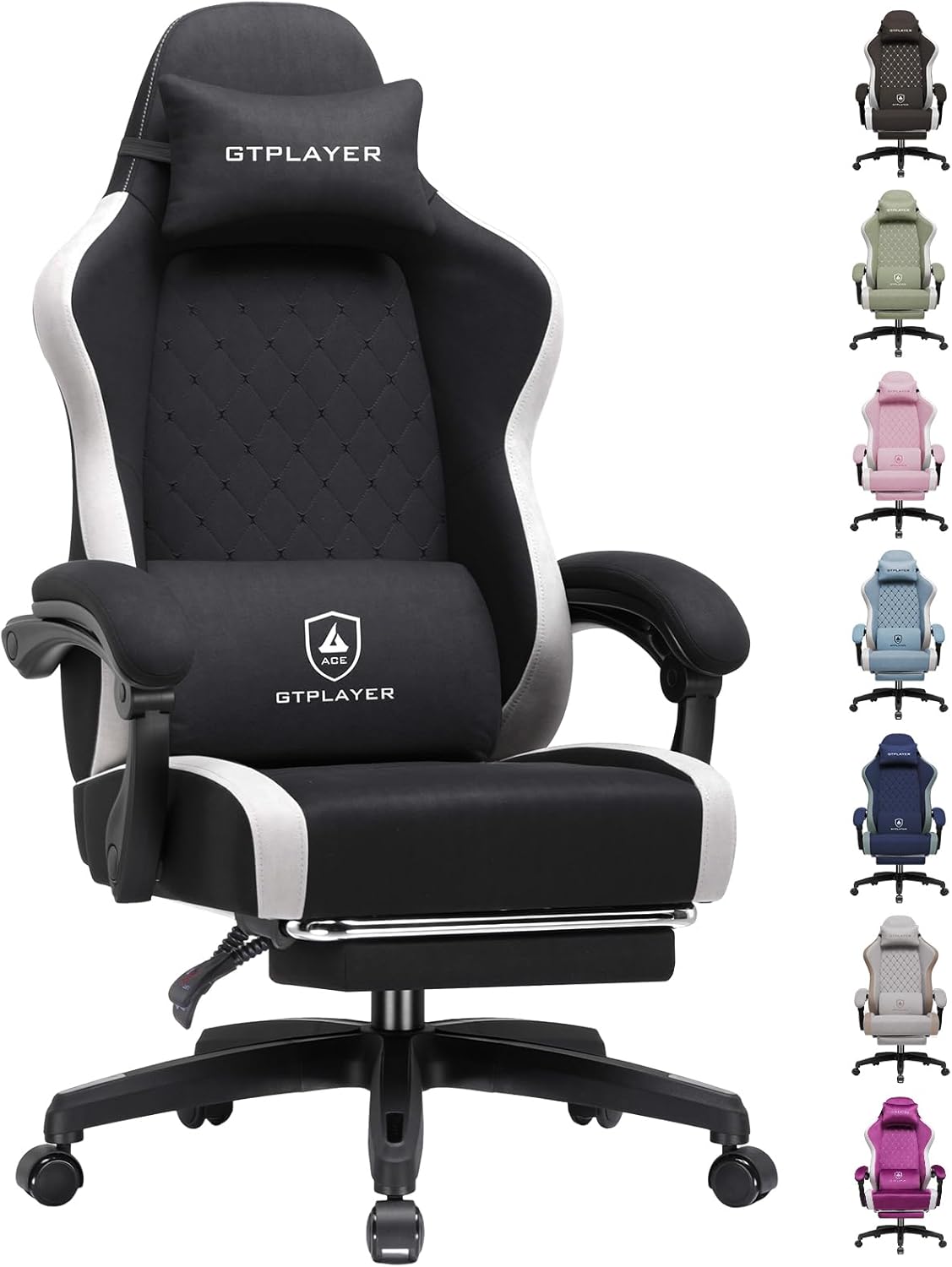 Home Office Ergonomics - Ergonomic Gaming Chair with Footrest, High