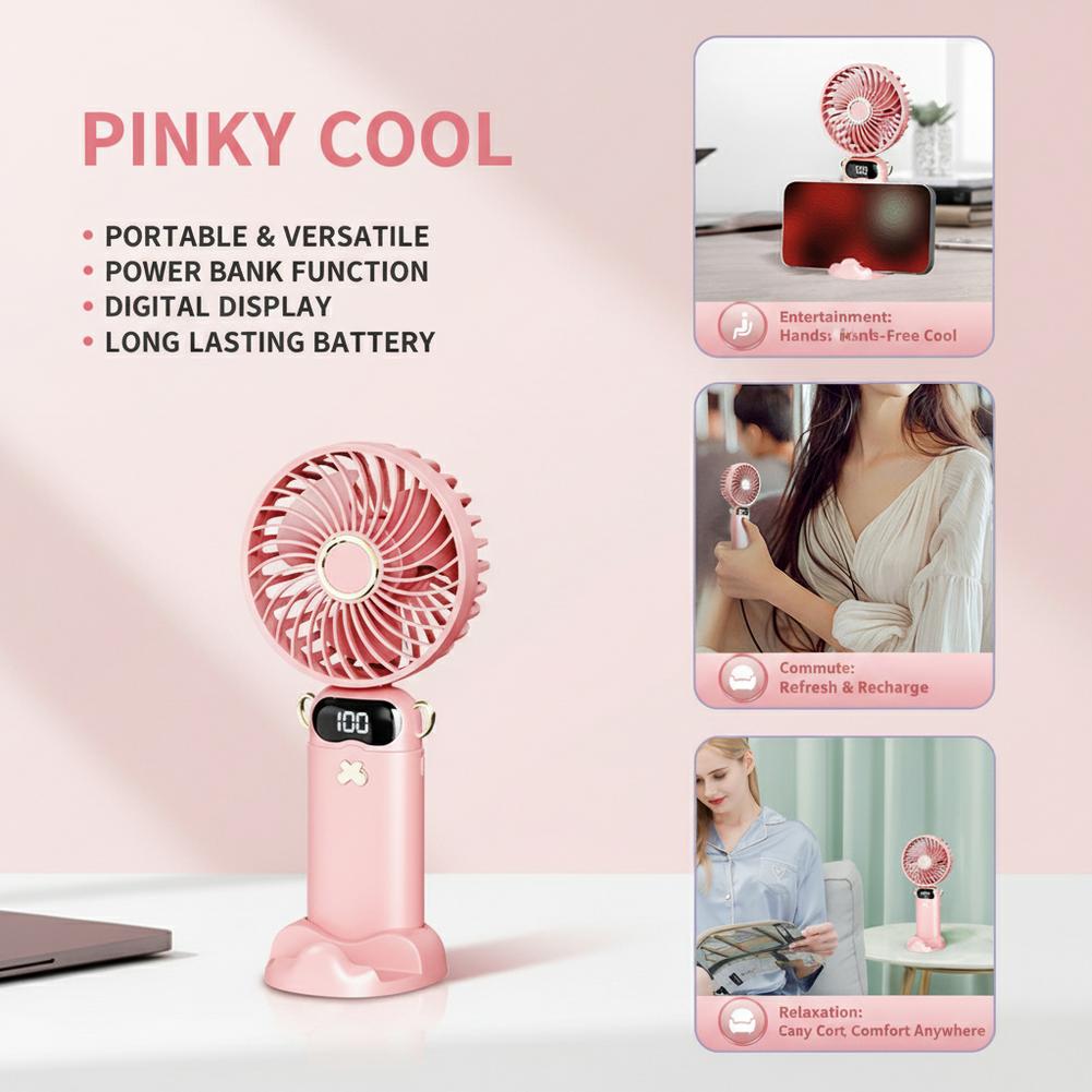 Usb Desk Fan - Portable Mini Fan With 6 Speeds