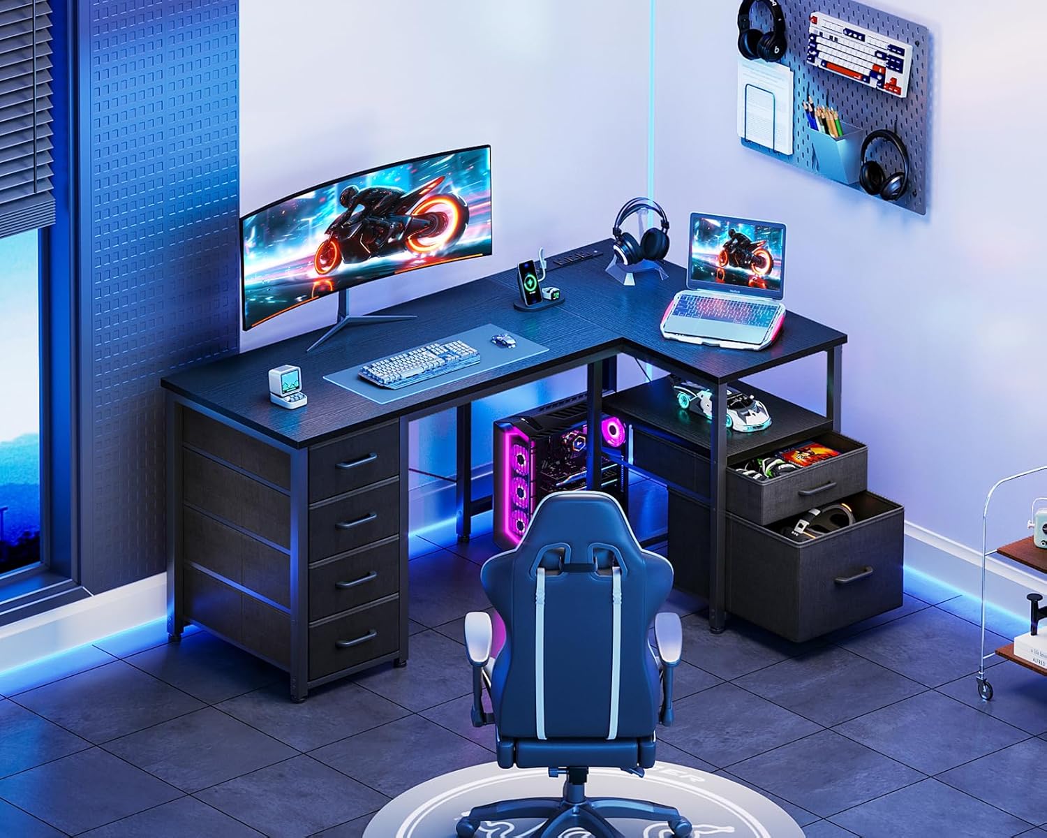 L Shaped Computer Desk 55 Inch - Home Office L Shaped Desk 리뷰 및 가격