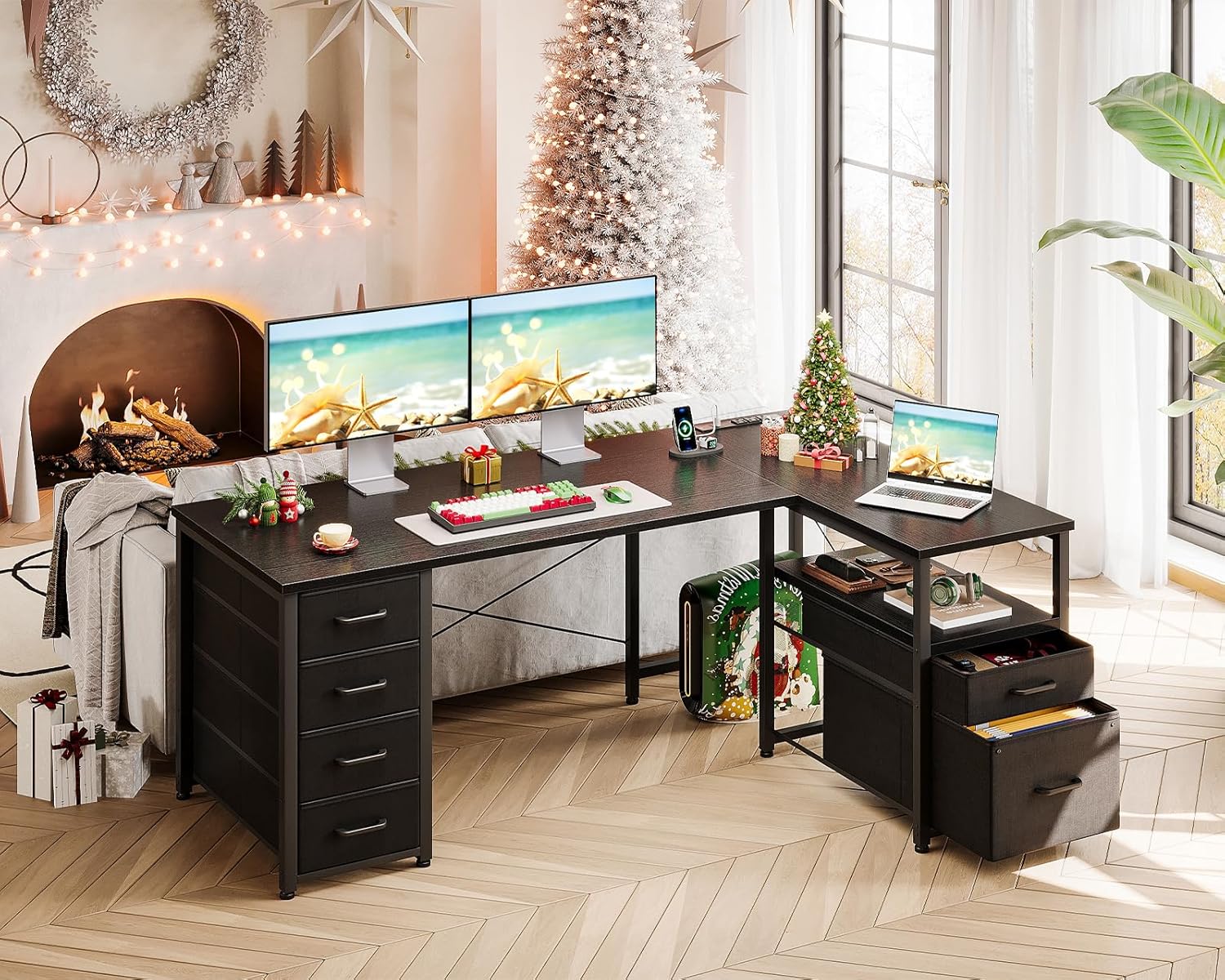 L Shaped Computer Desk 55 Inch - Home Office L Shaped Desk 리뷰 및 가격