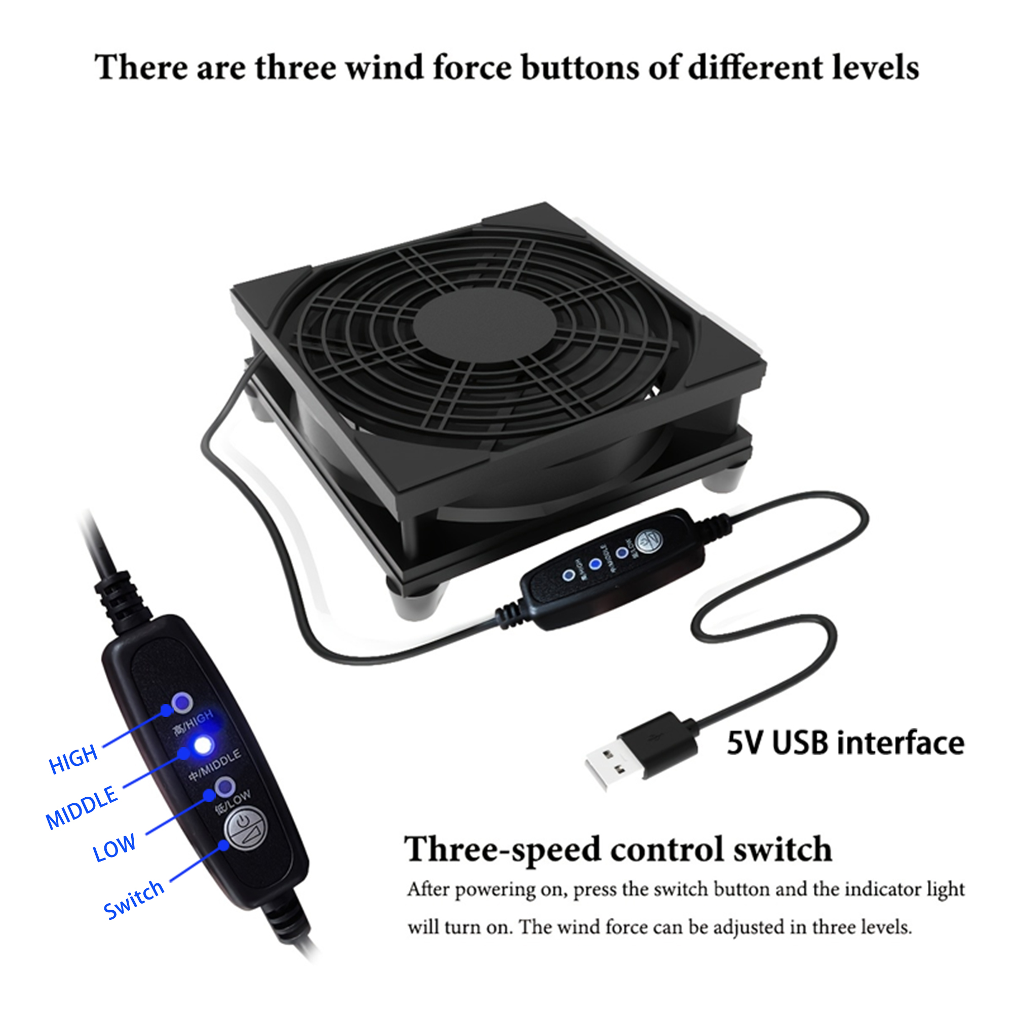 USB 3-Speed Quiet Cooling Fan  - Usb Desk Fan 리뷰 및 가격