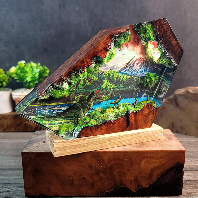 Table Resin Lamp Dinosaur Figu - Home Office Decor 리뷰 및 가격