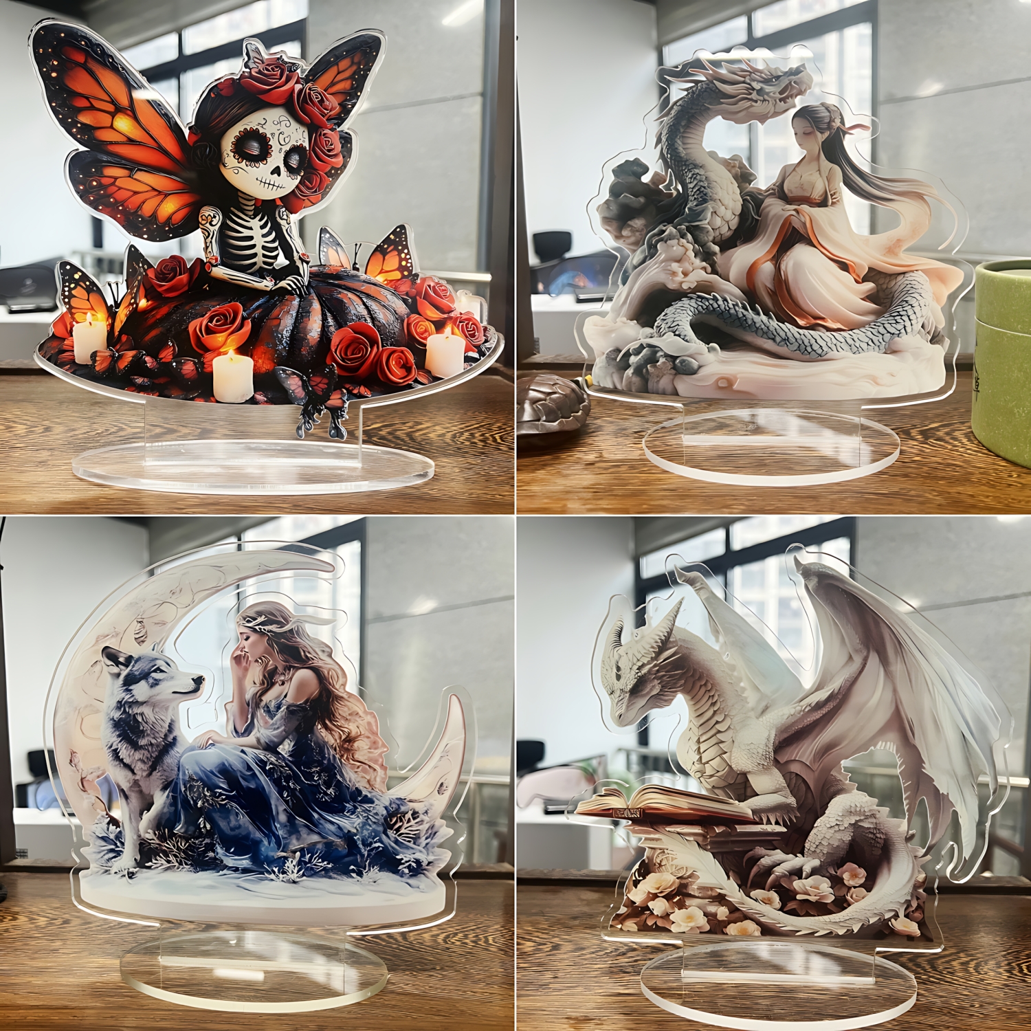 Two Tigers Statue,2D Flat Anim - Home Office Jobs 리뷰 및 가격