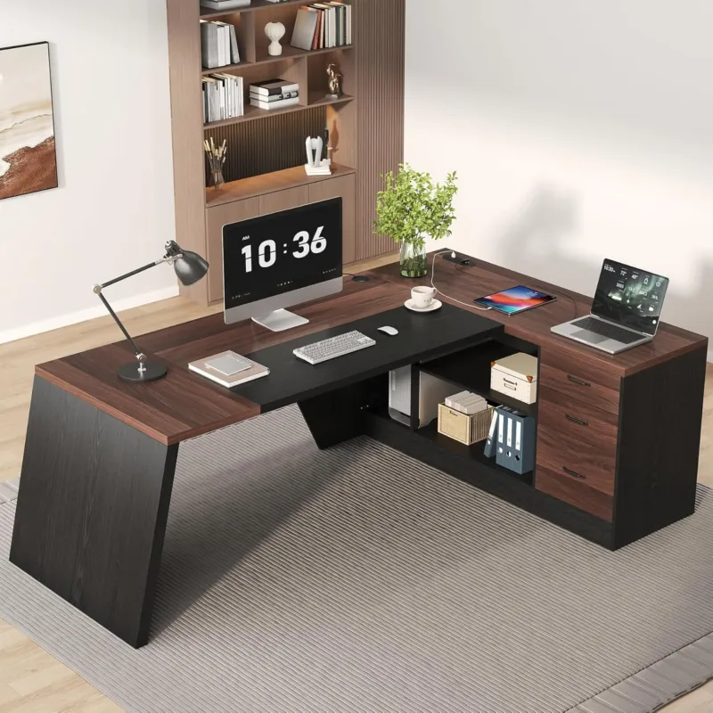 Epecoya L-Shaped Executive Des - Home Office L Shaped Desk 리뷰 및 가격