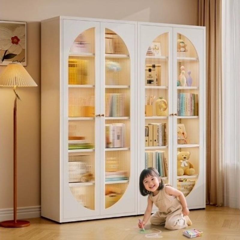 Storage locker Bookcase glass  - Home Office With Library 리뷰 및 가격