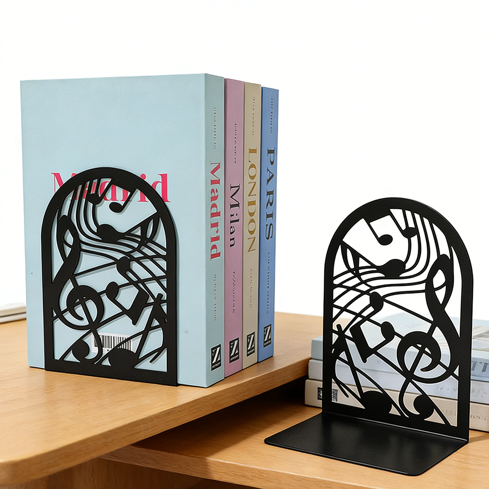 Music Note Metal Bookends Non- - Home Office With Library 리뷰 및 가격