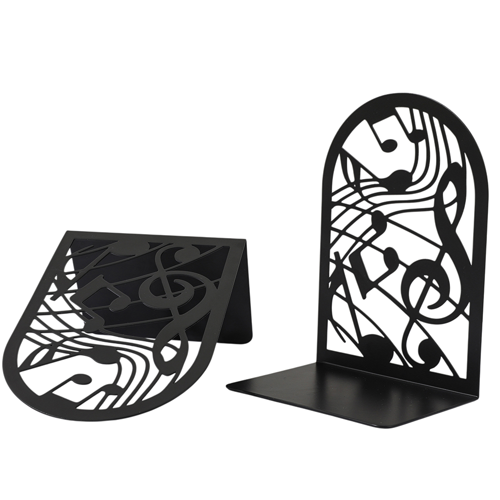 Music Note Metal Bookends Non- - Home Office With Library 리뷰 및 가격