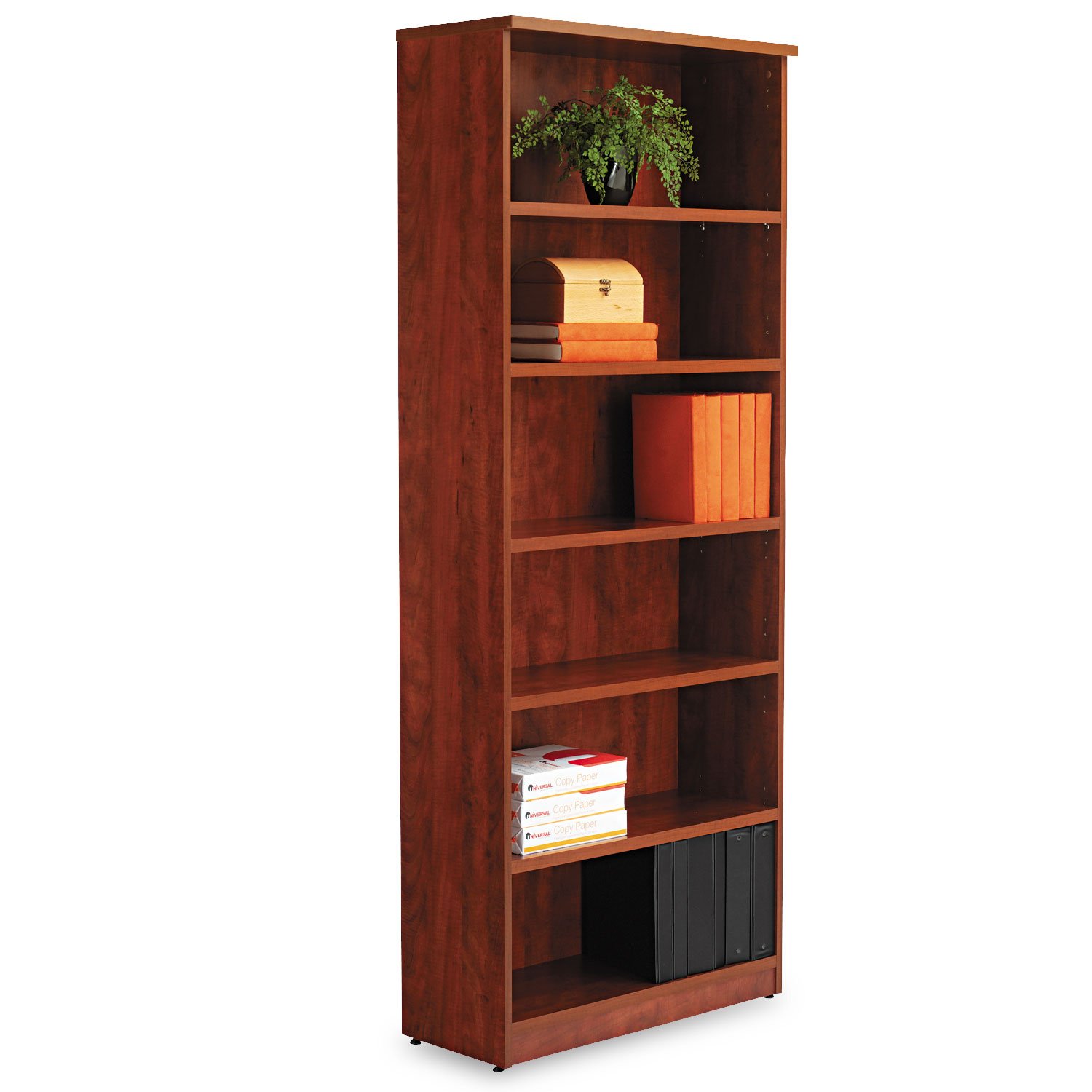 Six-Shelf Wooden Bookcase 31.7 - Home Office With Library 리뷰 및 가격