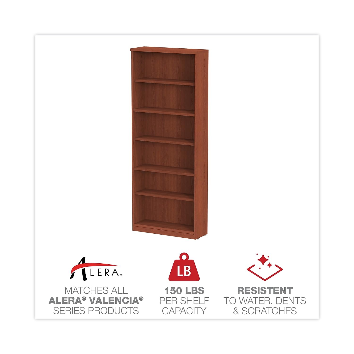 Six-Shelf Wooden Bookcase 31.7 - Home Office With Library 리뷰 및 가격