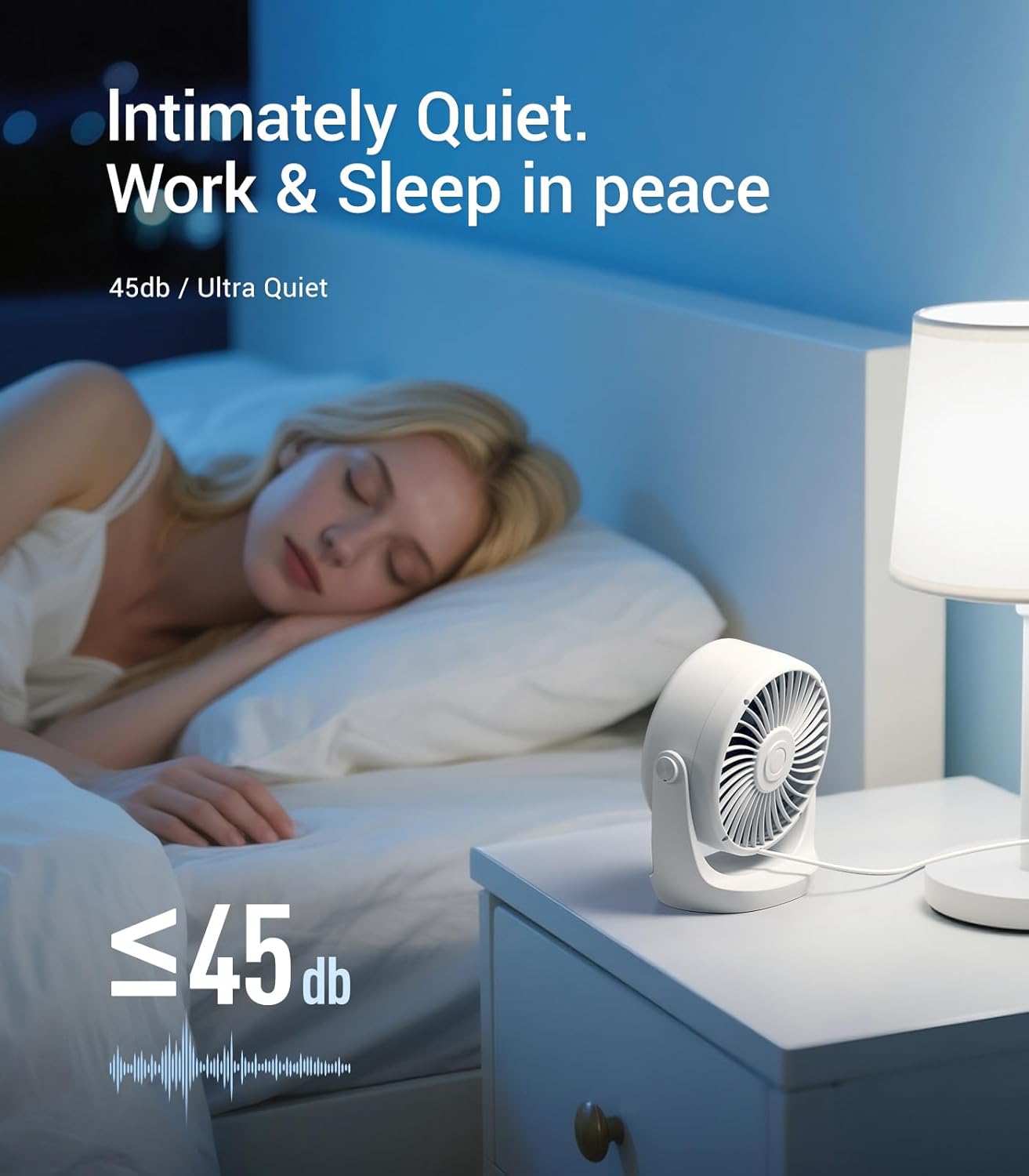 USB Desk Turbo Fan, Ultra-Quie - Usb Desk Fan 리뷰 및 가격