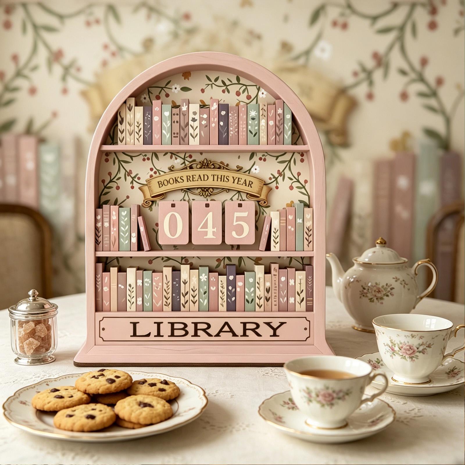 Vintage Wooden Book Counter Tr - Home Office Jobs 리뷰 및 가격