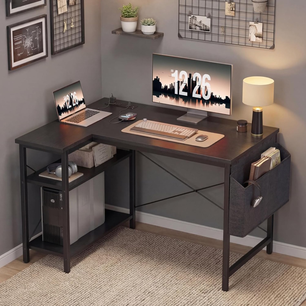 L Shaped Gaming Desk with Powe - Home Office L Shaped Desk 리뷰 및 가격