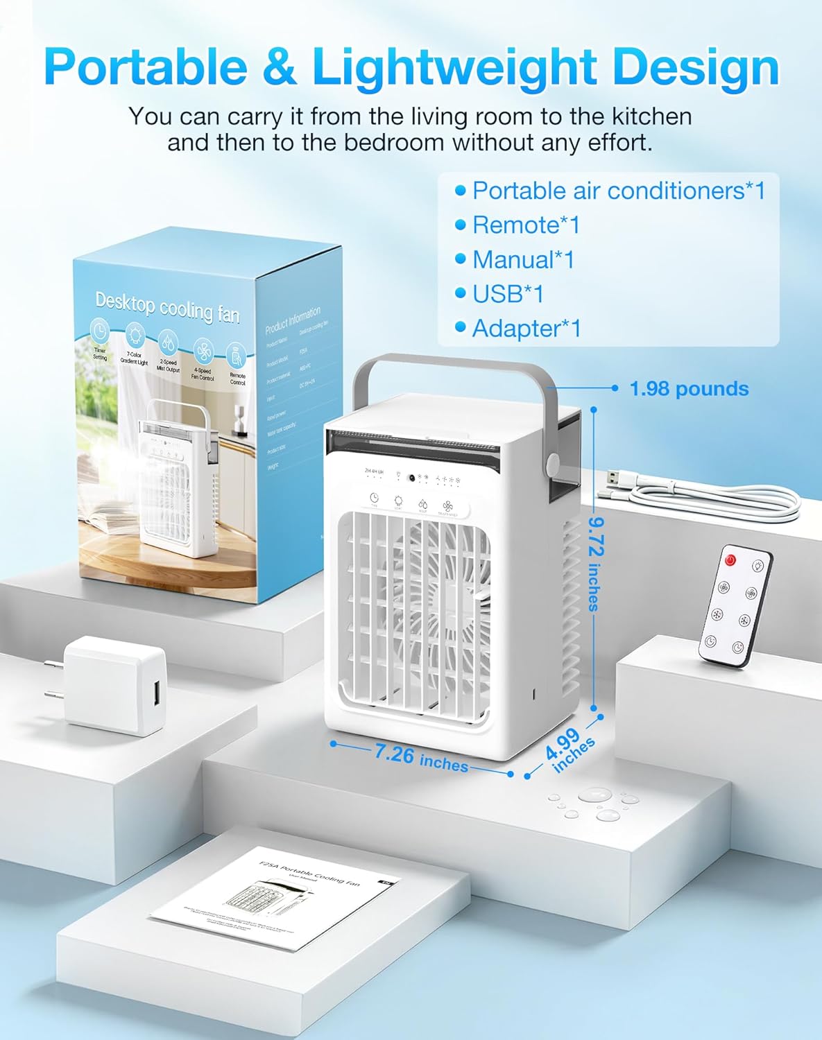 Mini Personal Evaporative Cool - Usb Desk Fan 리뷰 및 가격