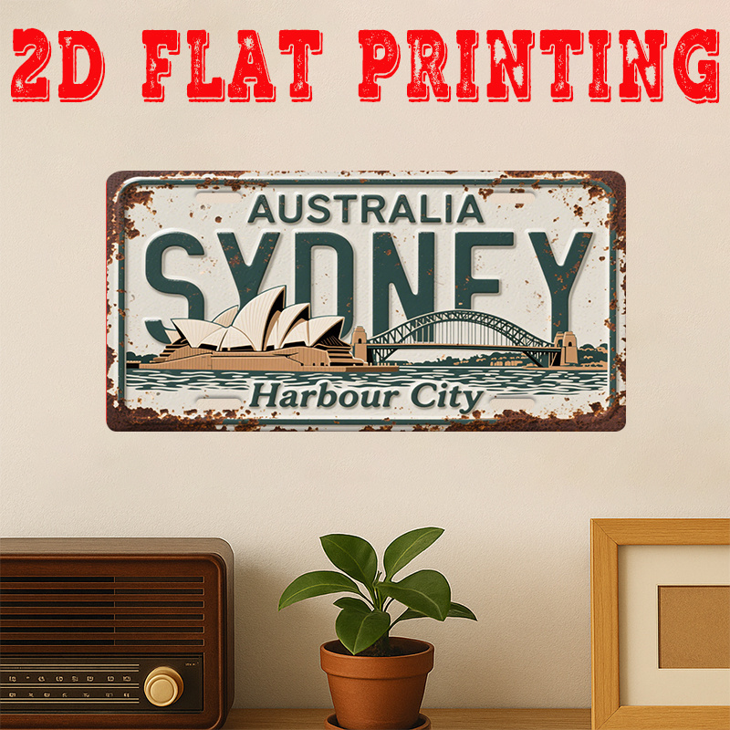 Tin Sign - Australia Sydney Ha - Home Office Australia 리뷰 및 가격