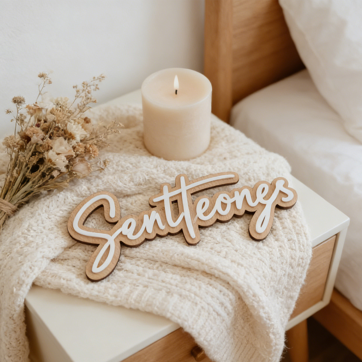 1Pc Custom Name Cute White Woo - Home Office Decor 리뷰 및 가격