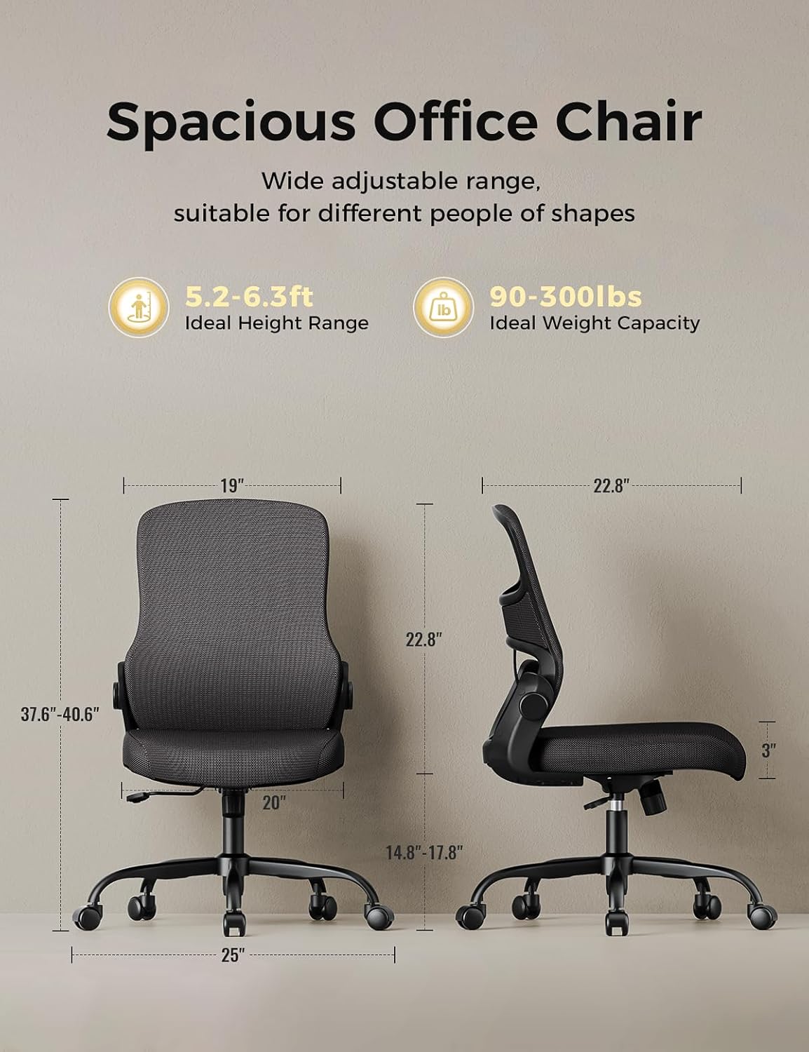 Ergonomic Mesh Office Chair, L - Home Office Ergonomics 리뷰 및 가격