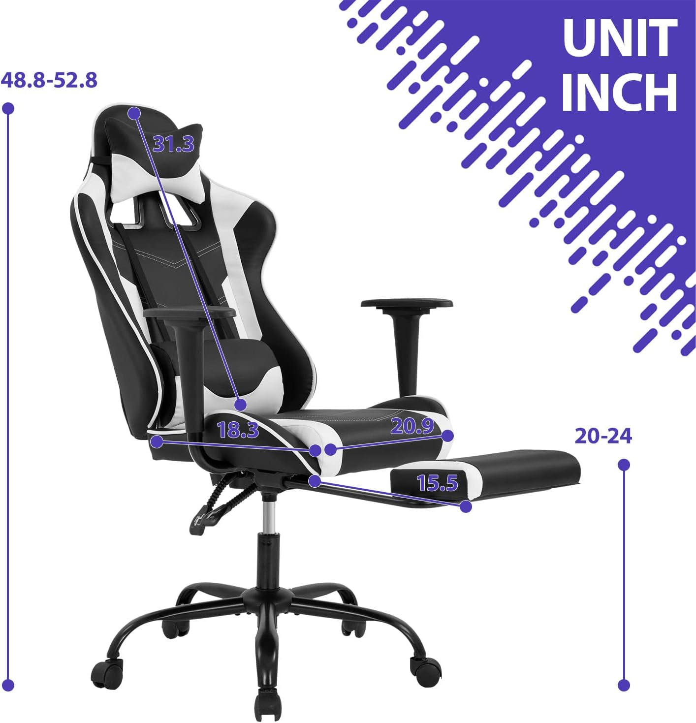 Ergonomic Gaming Chair with Fo - Home Office Ergonomics 리뷰 및 가격