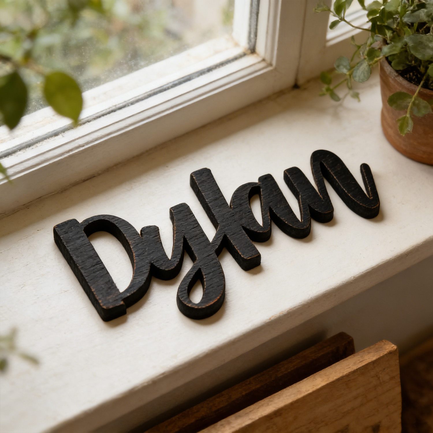 1pc Customized wooden name log - Home Office Decor 리뷰 및 가격