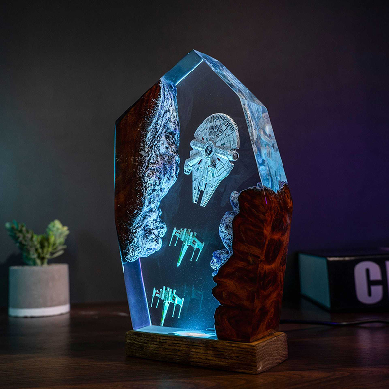 Table Resin Lamp Universe War  - Home Office Decor 리뷰 및 가격