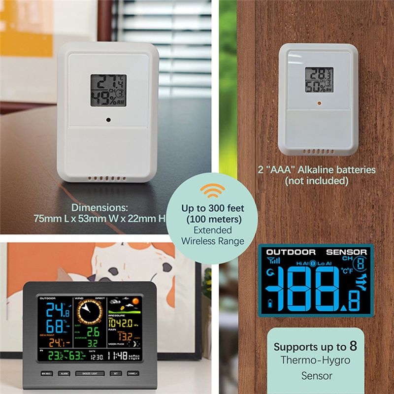 ABJN-Wireless Weather Station  - Home Office Google 리뷰 및 가격