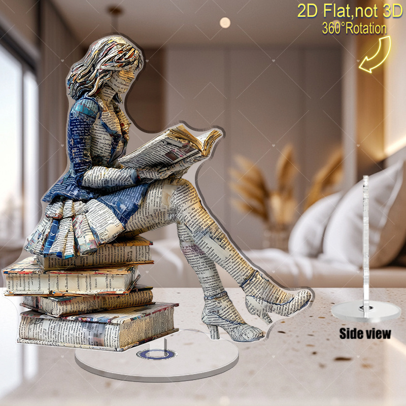 A 2D flat rotating acrylic boo - Home Office With Library 리뷰 및 가격