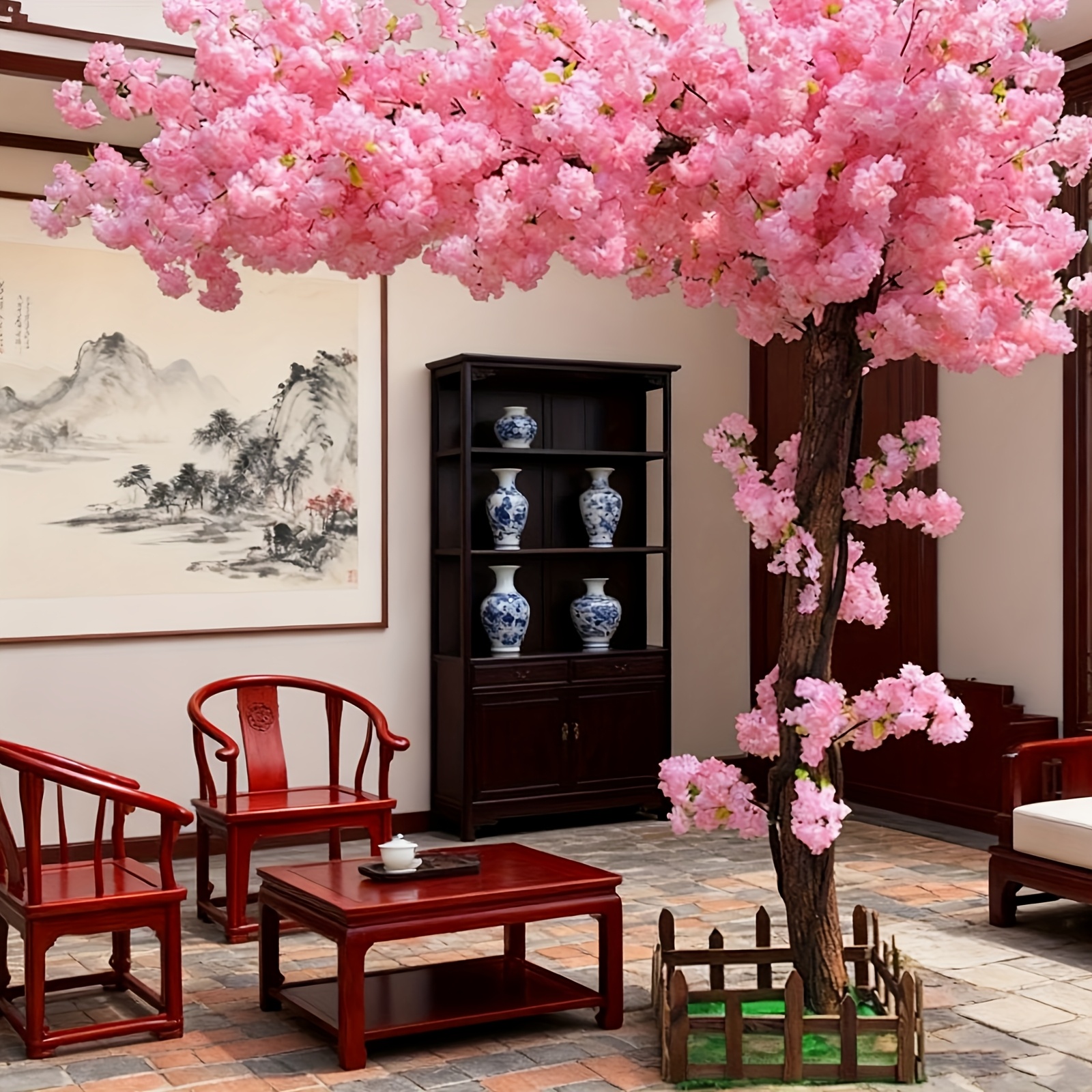 Artificial Cherry Blossom Tree - Home Office Decor 리뷰 및 가격