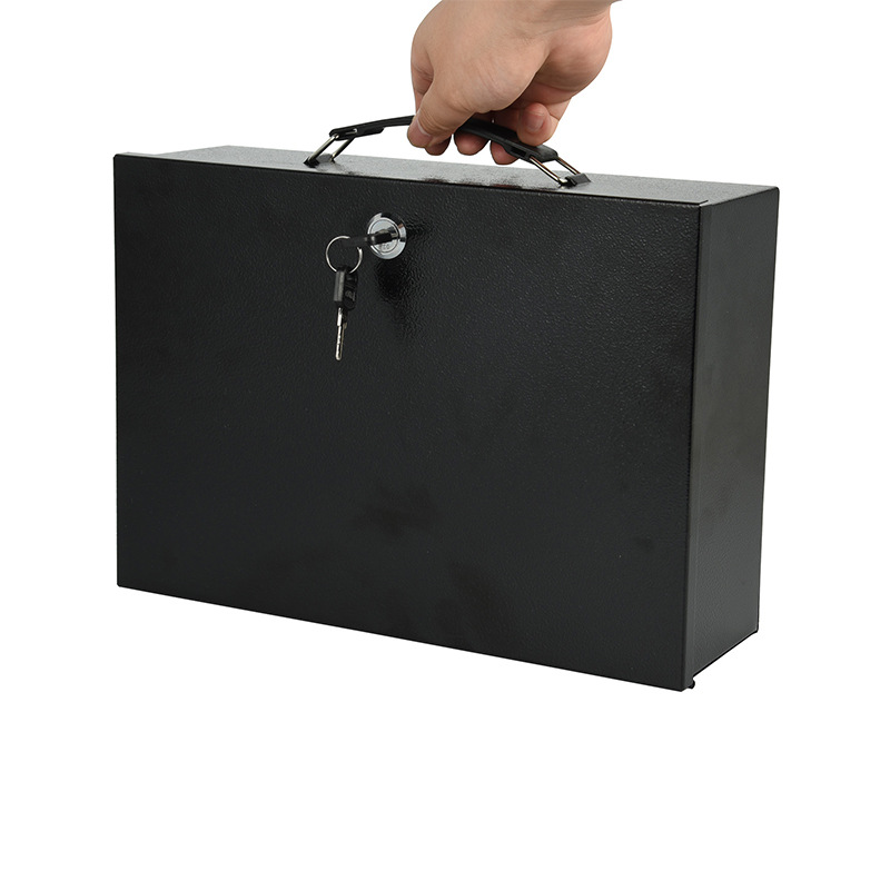 Locked iron box Cash box Docum - Home Office Passport 리뷰 및 가격