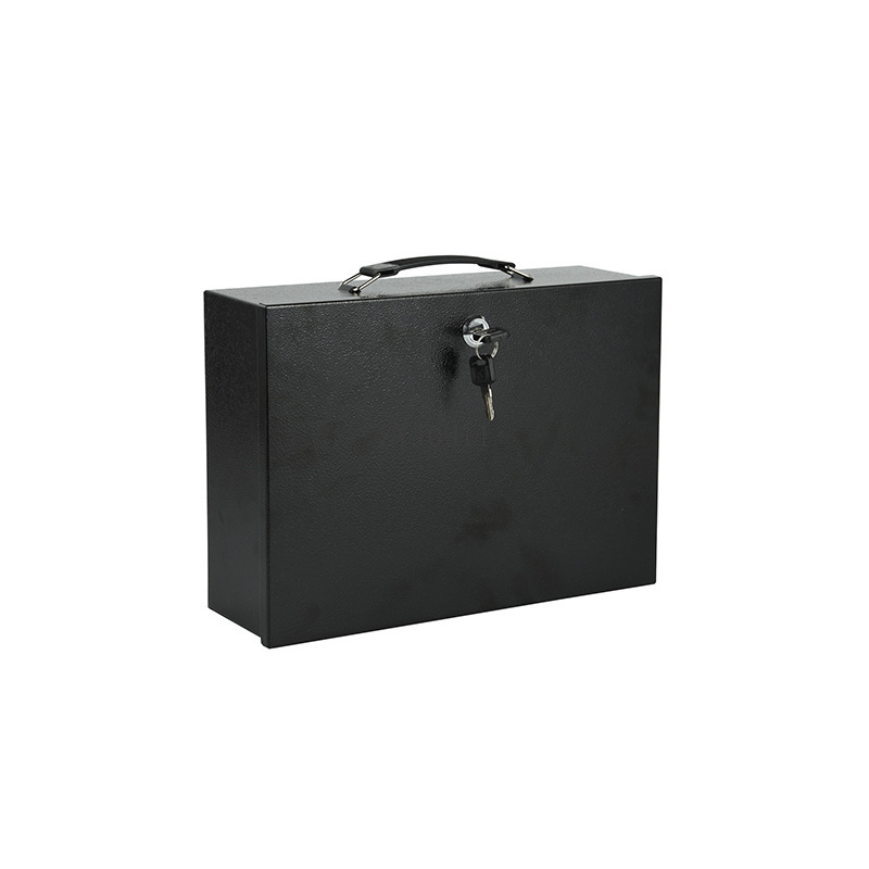 Locked iron box Cash box Docum - Home Office Passport 리뷰 및 가격