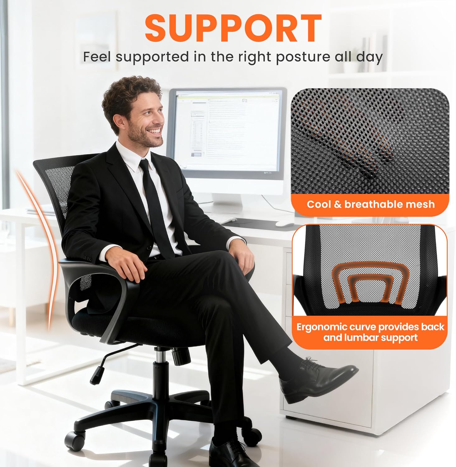 Ergonomic Mesh Office Chair wi - Home Office Ergonomics 리뷰 및 가격