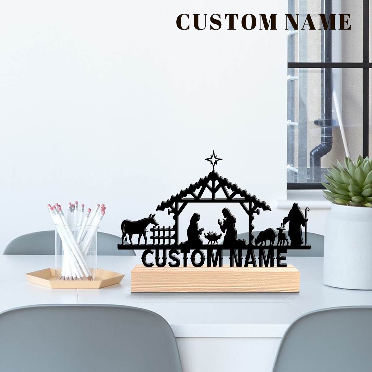 1Pc Csutom Name Jesus's Bitrth - Home Office Decor 리뷰 및 가격