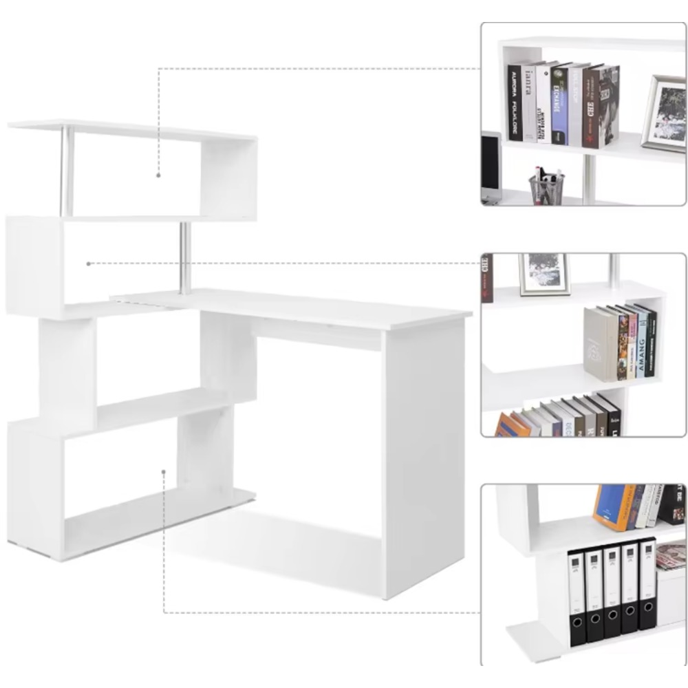 L-Shaped Computer Desk with Bo - Home Office L Shaped Desk 리뷰 및 가격