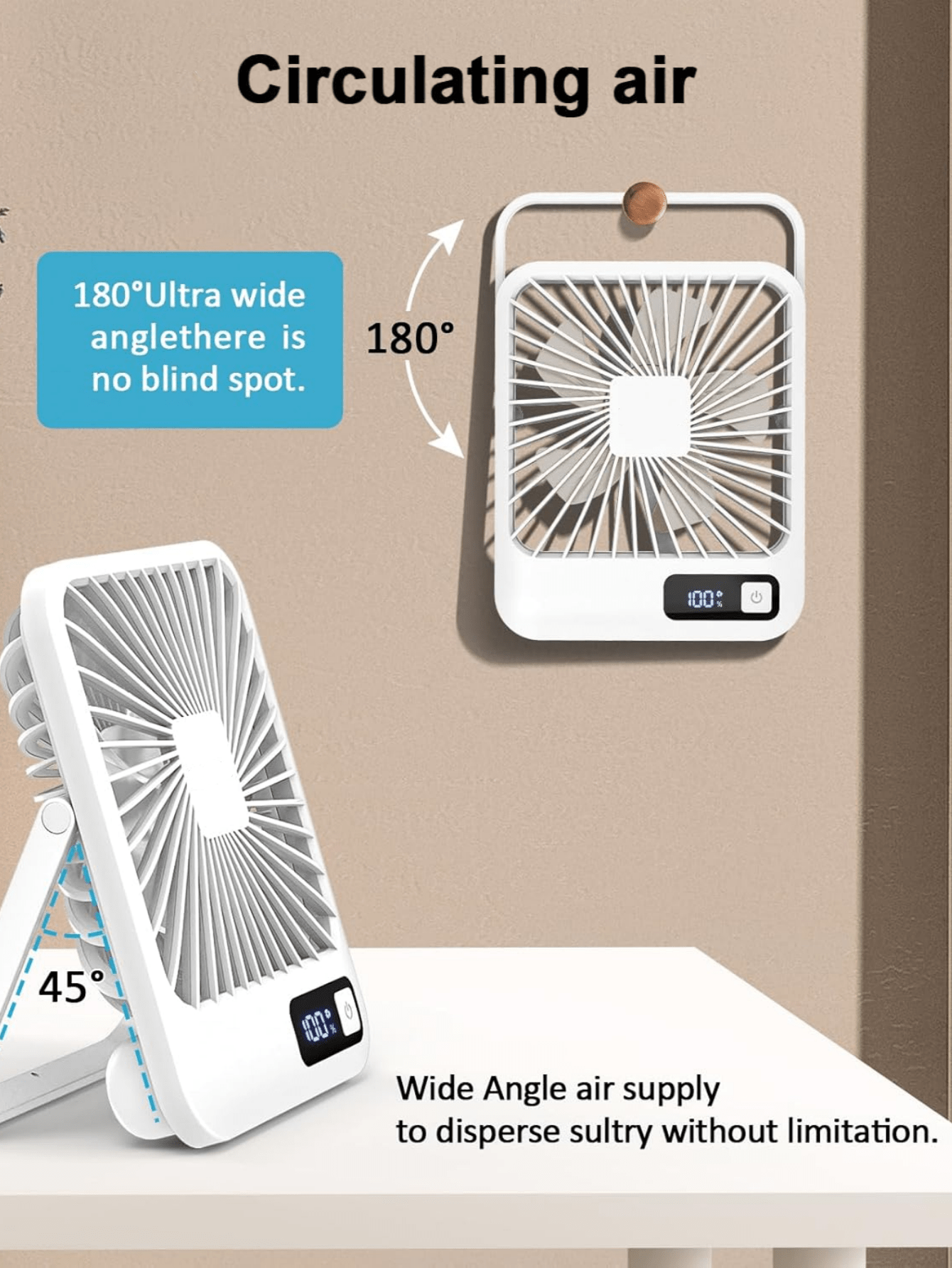 USB Mini Desk Fan: 5 Speeds, 1 - Usb Desk Fan 리뷰 및 가격