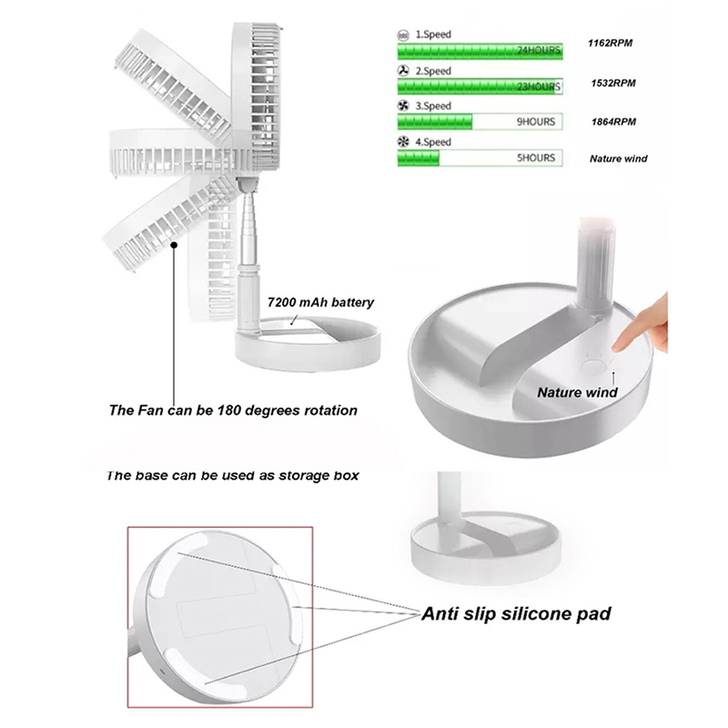 Outdoor Pedestal Telescopic St - Usb Desk Fan 리뷰 및 가격