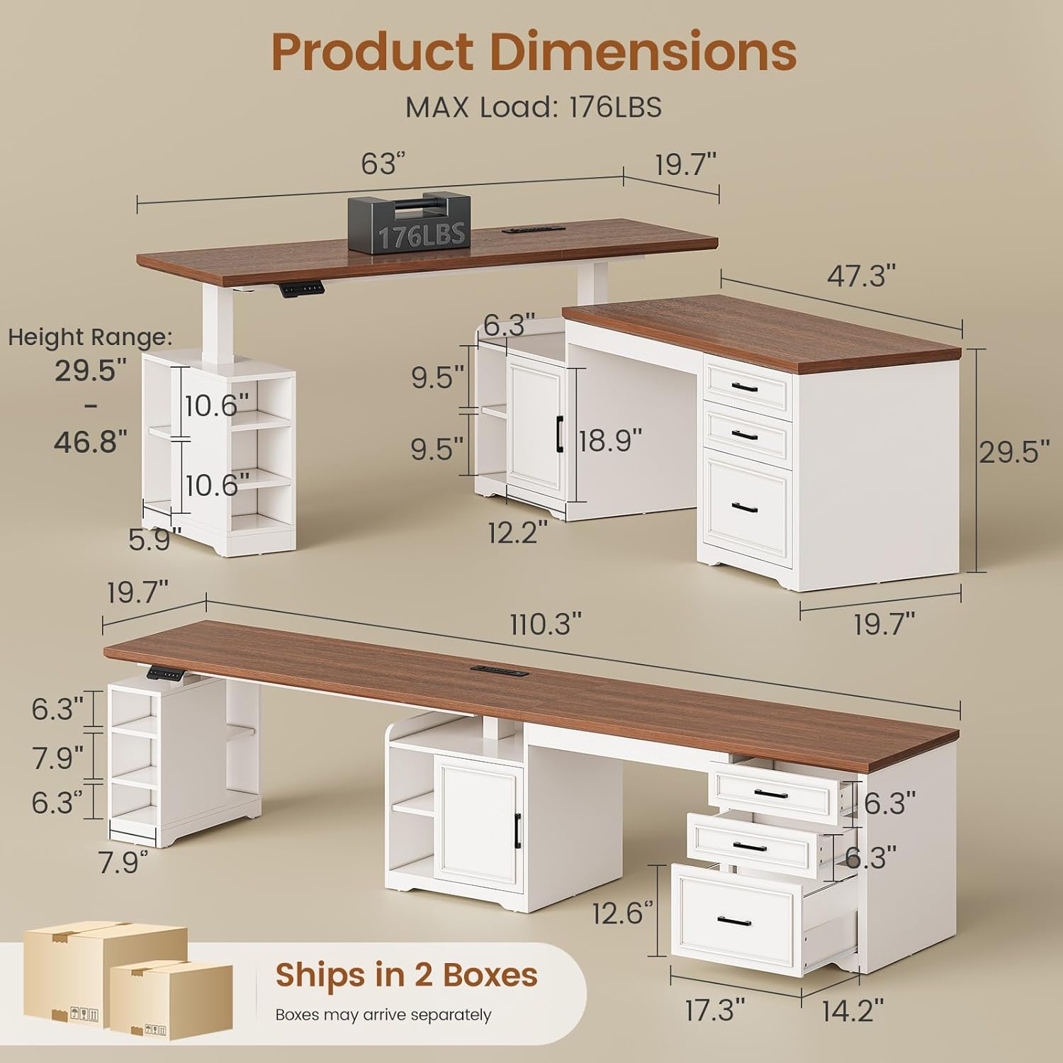 L-Shaped Electric Height Adjus - Home Office L Shaped Desk 리뷰 및 가격