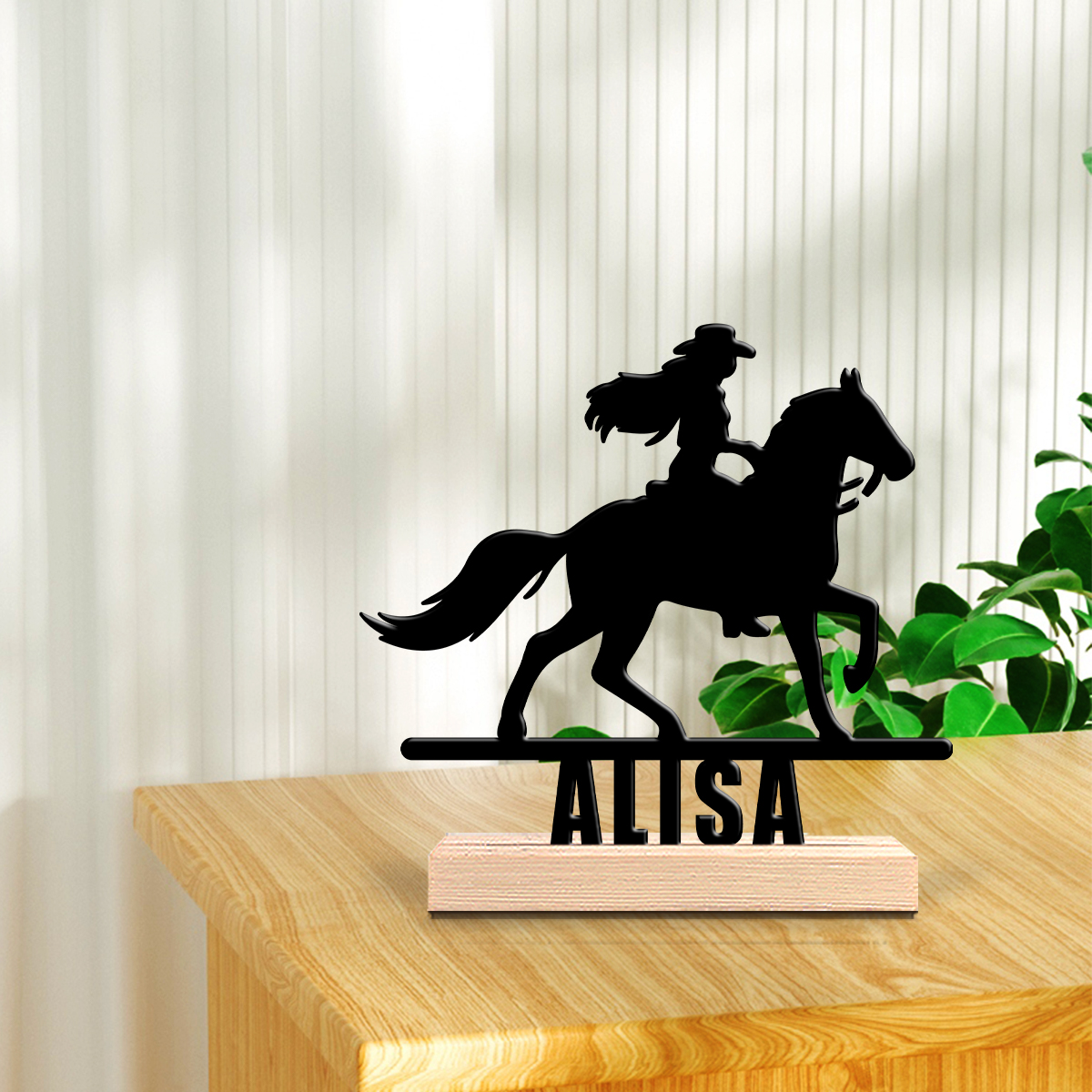 1Pc Csutom Horse Ridding Girl  - Home Office Decor 리뷰 및 가격