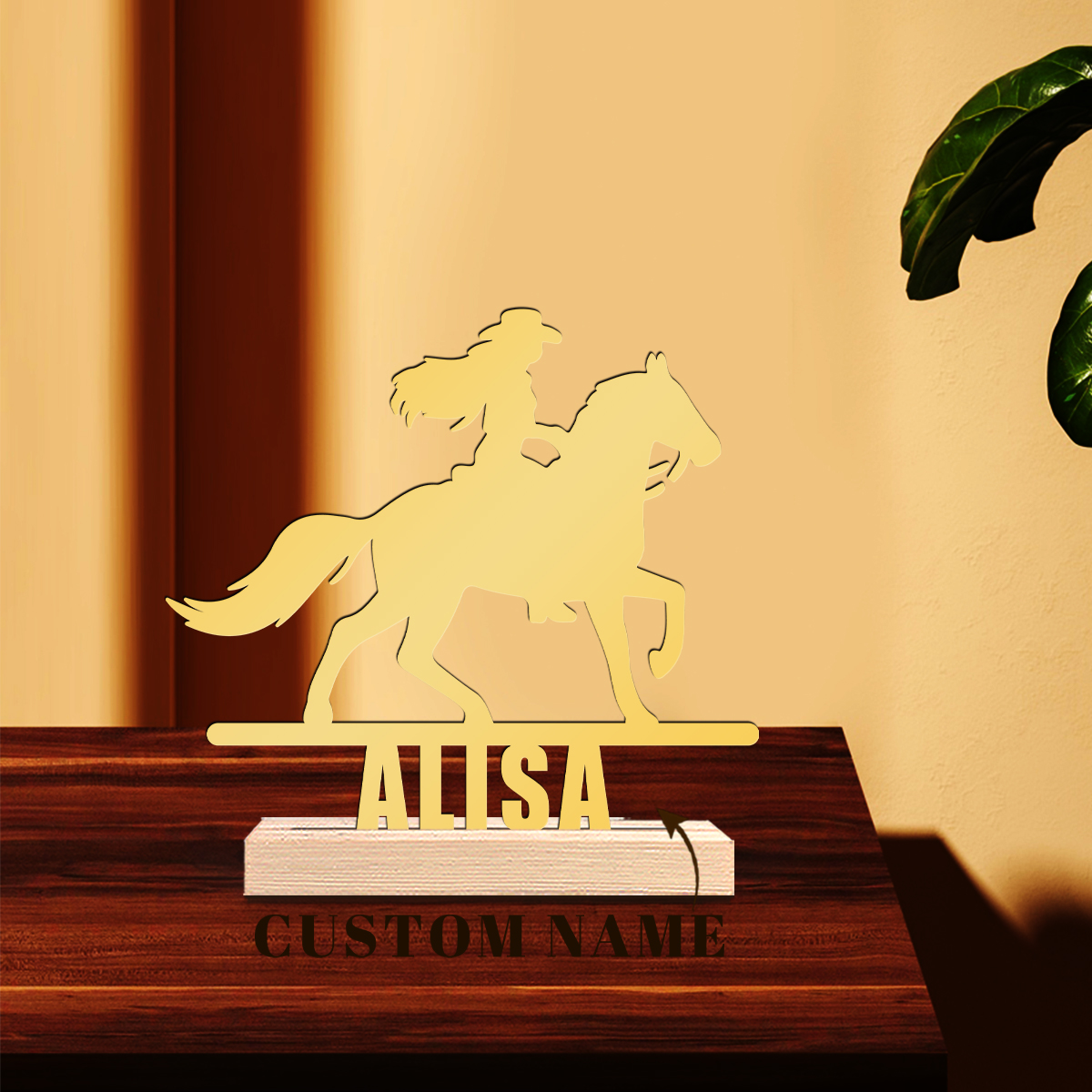 1Pc Csutom Horse Ridding Girl  - Home Office Decor 리뷰 및 가격