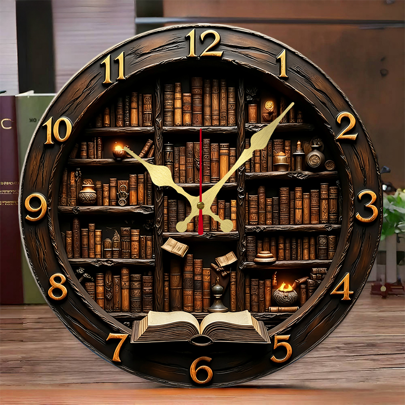 Library Nook Style Wooden Roun - Home Office With Library 리뷰 및 가격