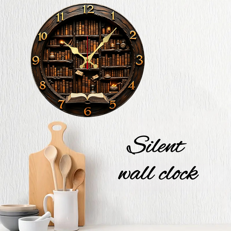 Library Nook Style Wooden Roun - Home Office With Library 리뷰 및 가격