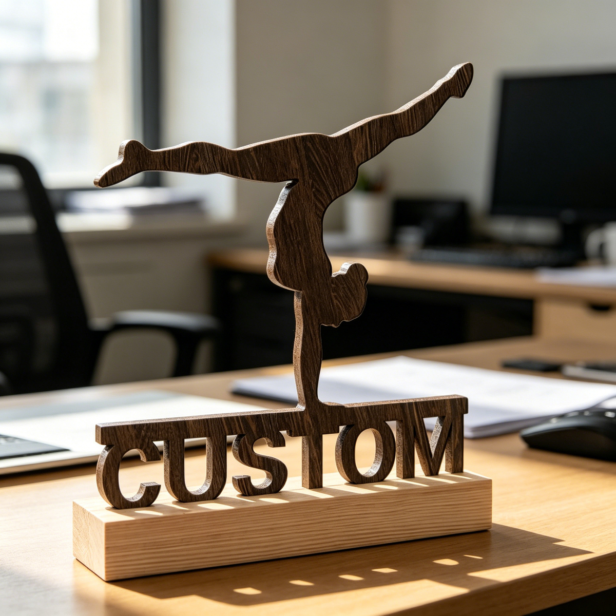 1pc Custom Gymnastic Girl Wood - Home Office Decor 리뷰 및 가격