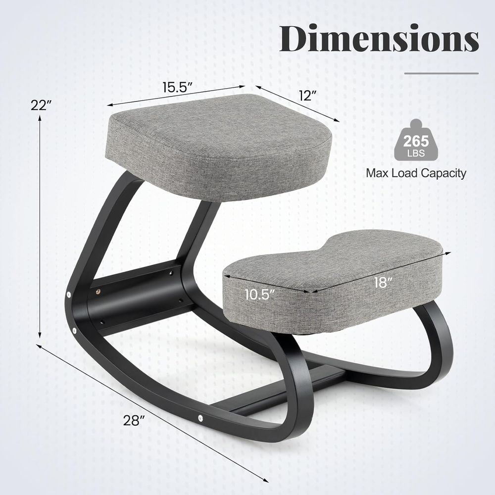 Ergonomic Kneeling Chair with  - Home Office Ergonomics 리뷰 및 가격