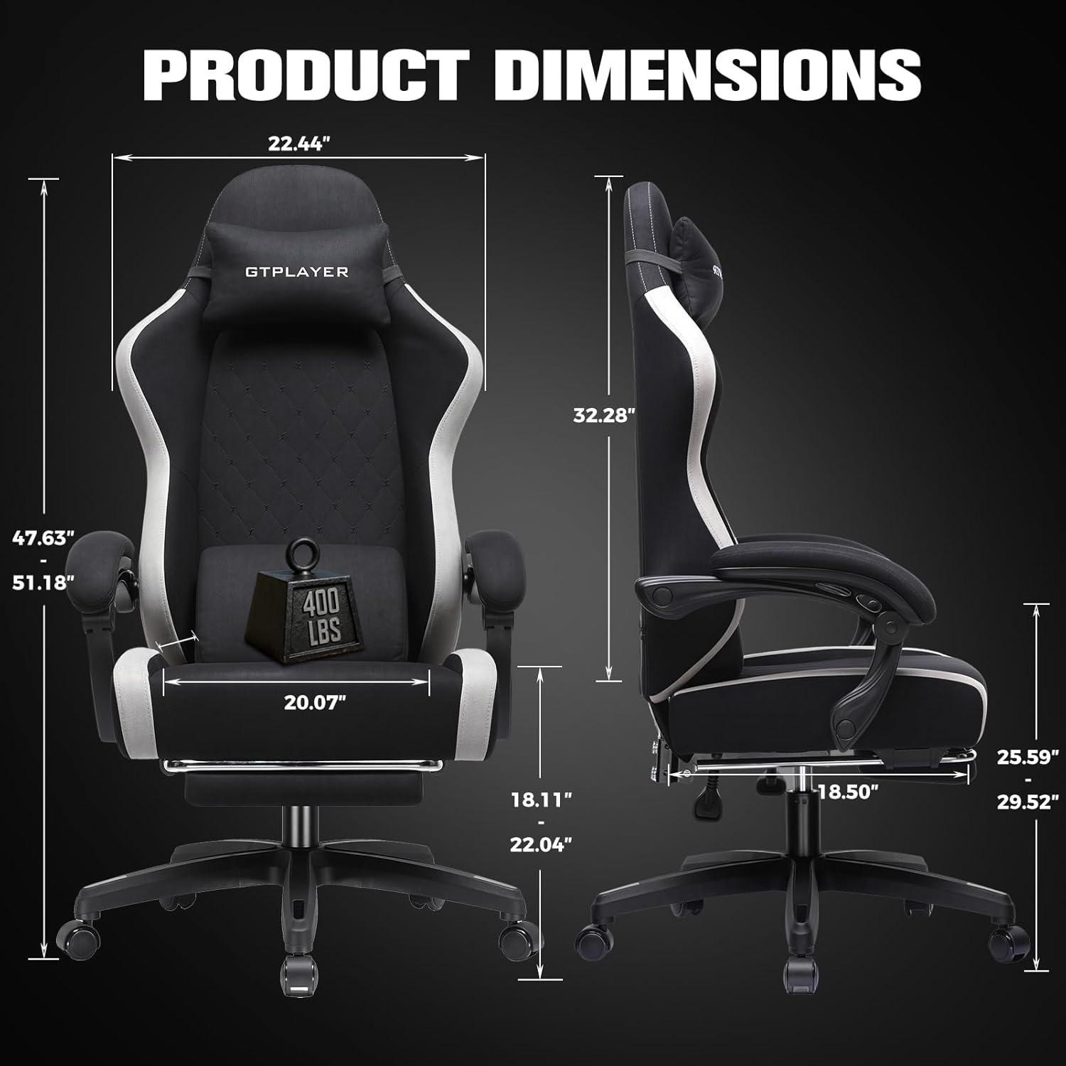 Ergonomic Gaming Chair with Fo - Home Office Ergonomics 리뷰 및 가격
