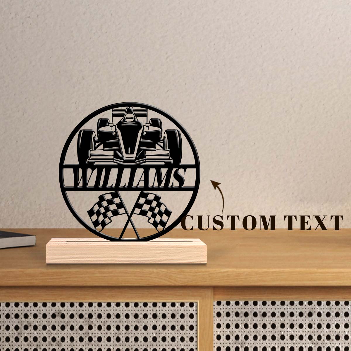 1Pc Csutom Name F1 Race Car Fl - Home Office Decor 리뷰 및 가격