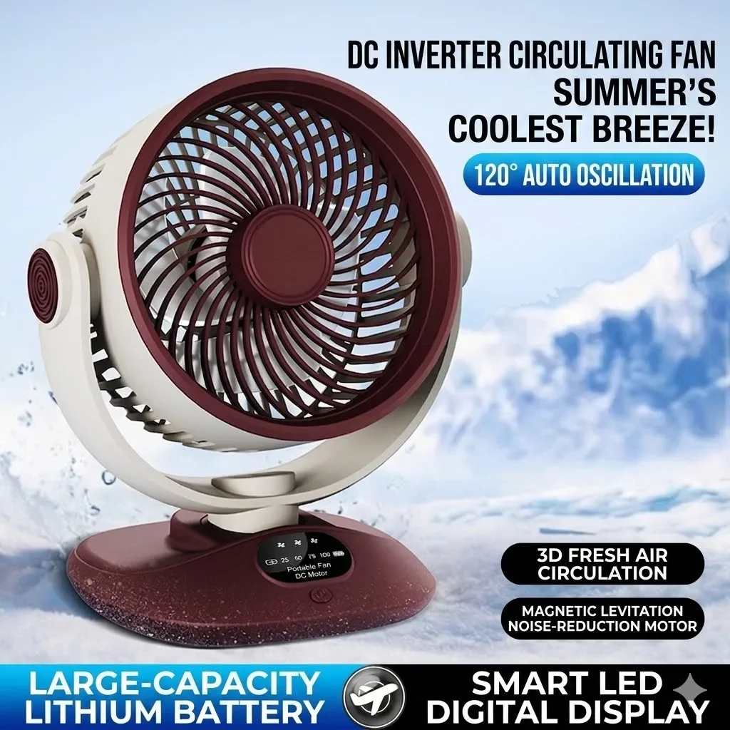 Desktop Fan Rechargeable Turbo - Home Office Jobs 리뷰 및 가격