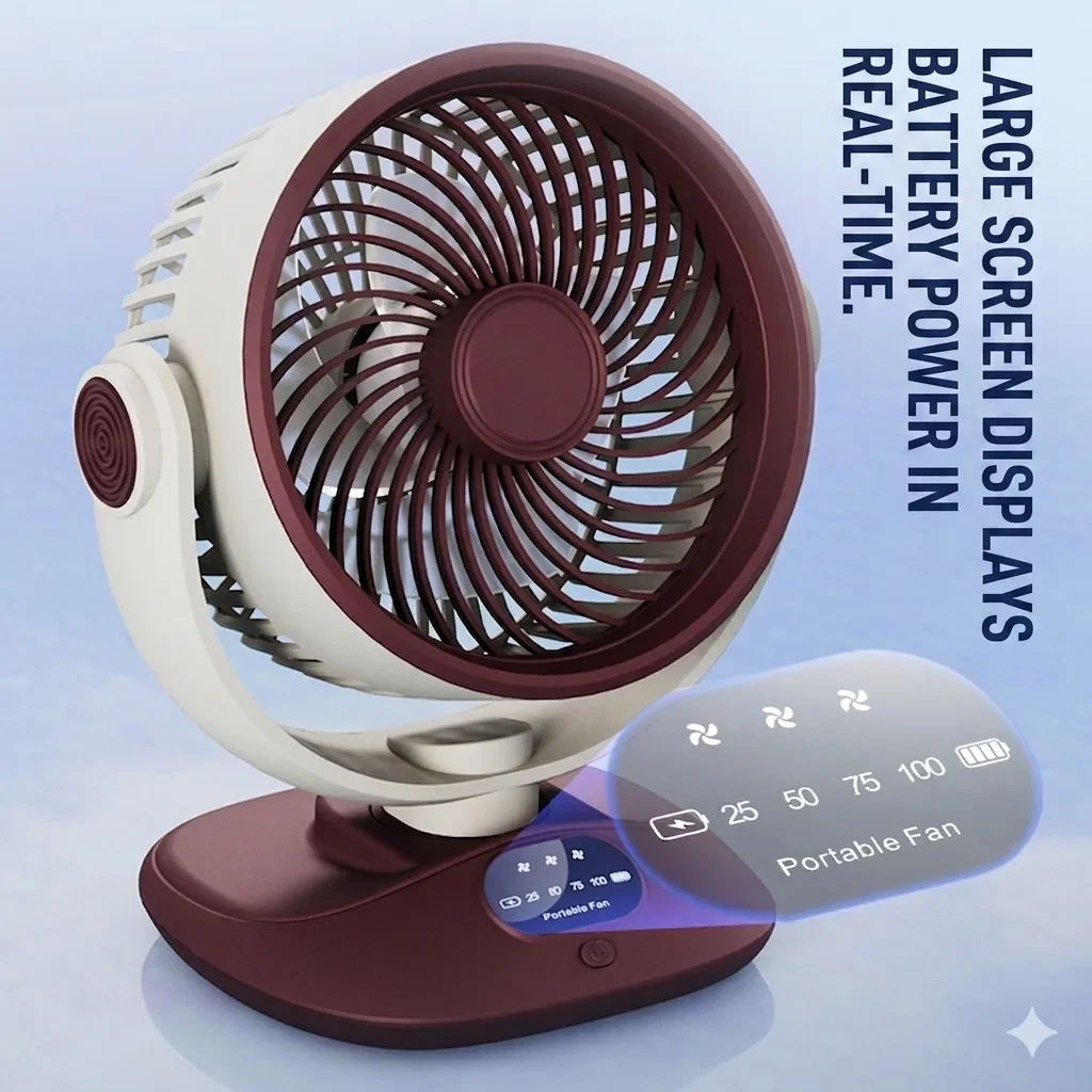 Desktop Fan Rechargeable Turbo - Home Office Jobs 리뷰 및 가격