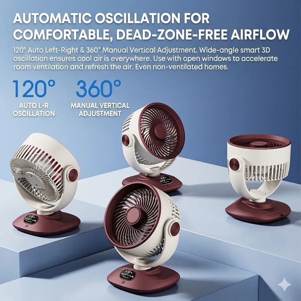 Desktop Fan Rechargeable Turbo - Home Office Jobs 리뷰 및 가격